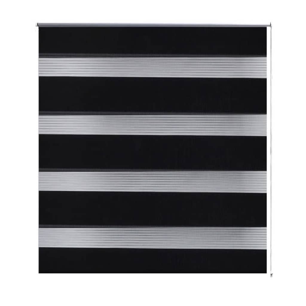 Zebra Blind 120 x 230 cm Black