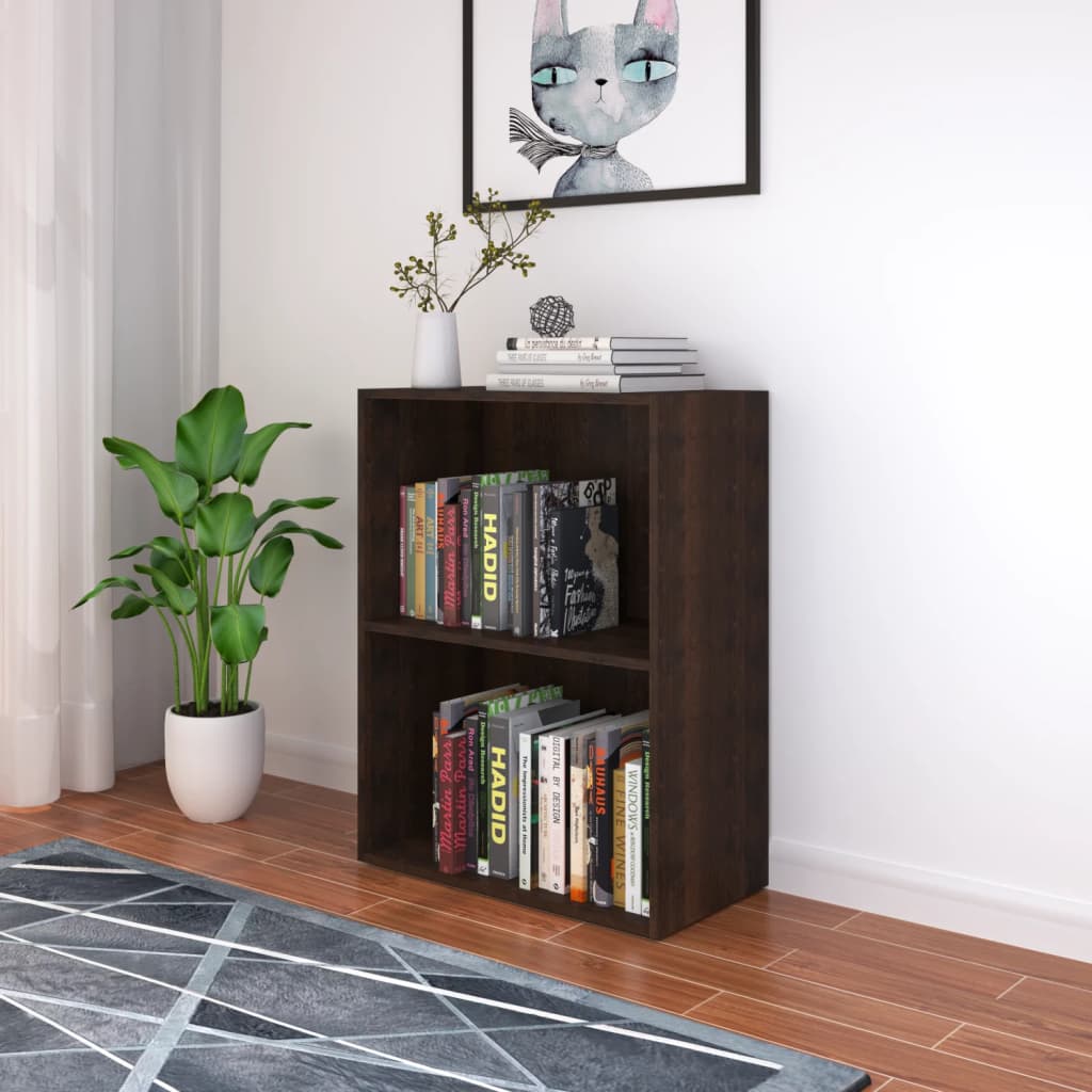 vidaXL Bookshelf Engineered Wood 60x31x78 cm Smoked Oak