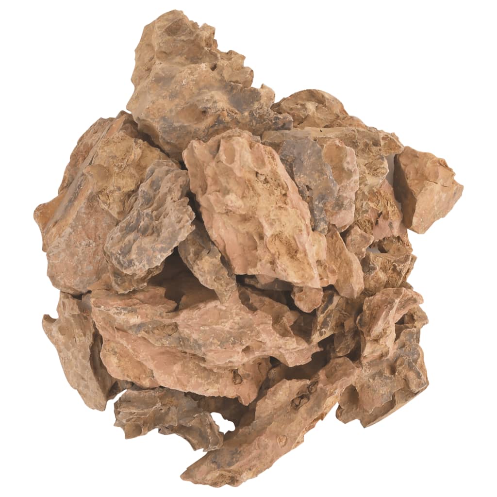vidaXL Dragon Stones 10 kg Brown 1-10 cm
