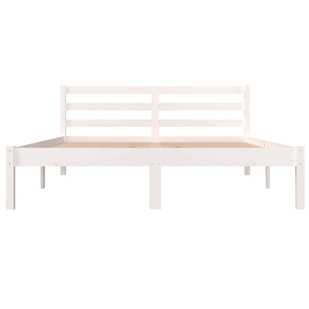 vidaXL Day Bed Solid Wood Pine 140x190 cm White
