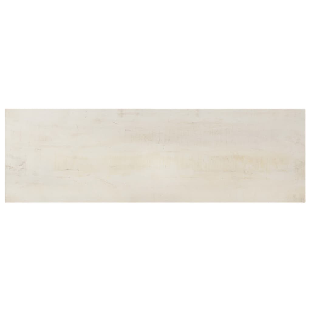 vidaXL Console Table White 115x35x77 cm Rough Mango Wood