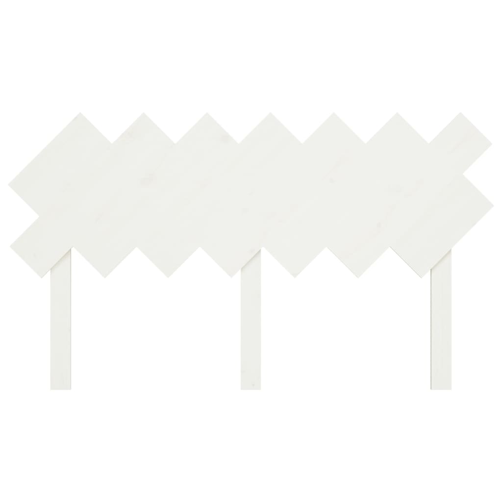 vidaXL Bed Headboard White 151.5x3x81 cm Solid Wood Pine