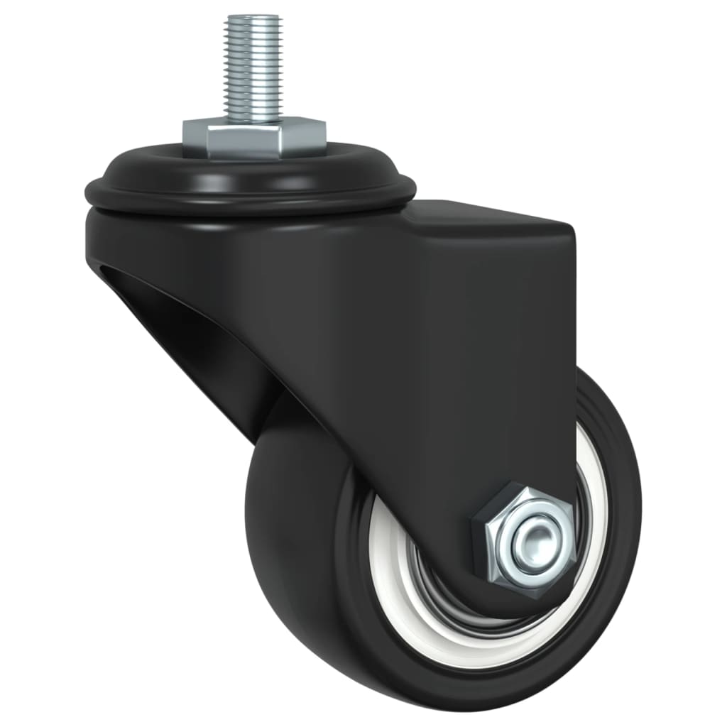 vidaXL Caster Wheels 4 pcs Black 35 mm Iron