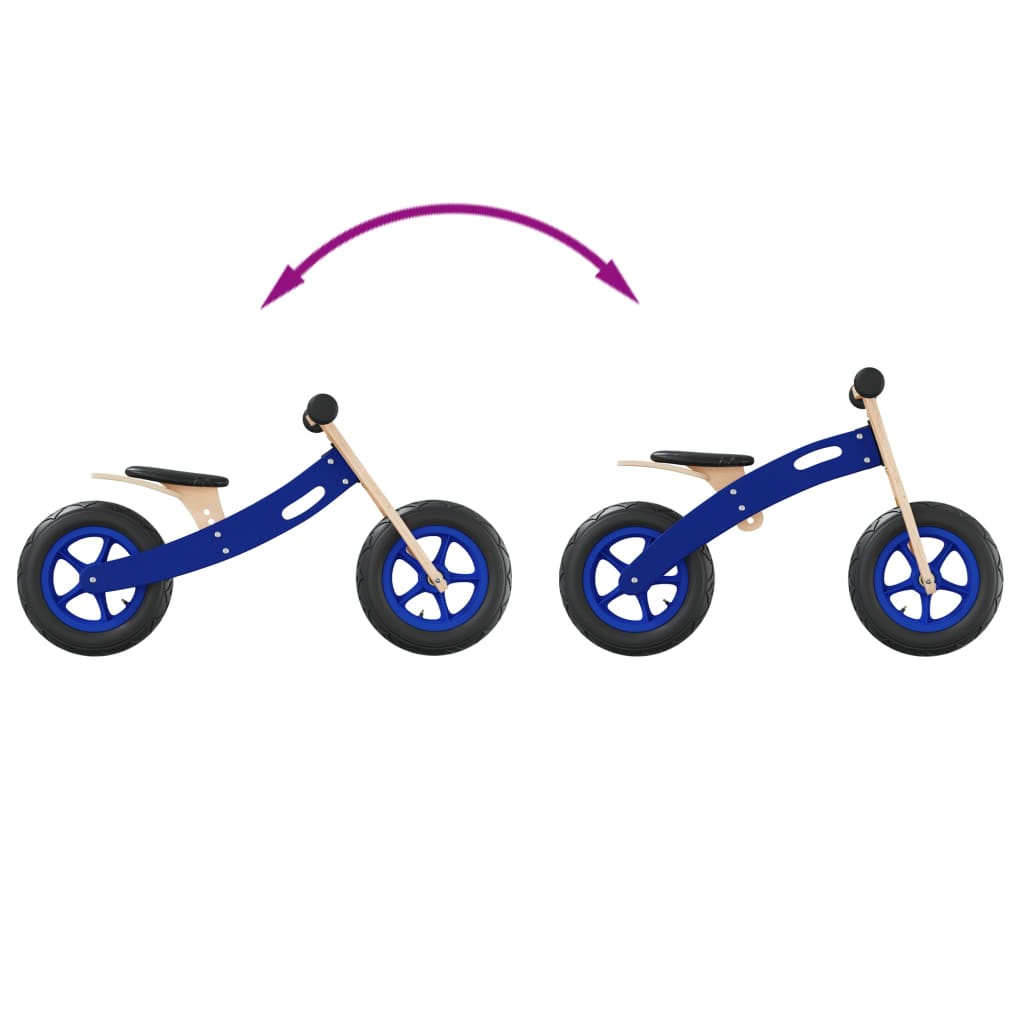 vidaXL Balance Bike for Children with Air Tyres Blue