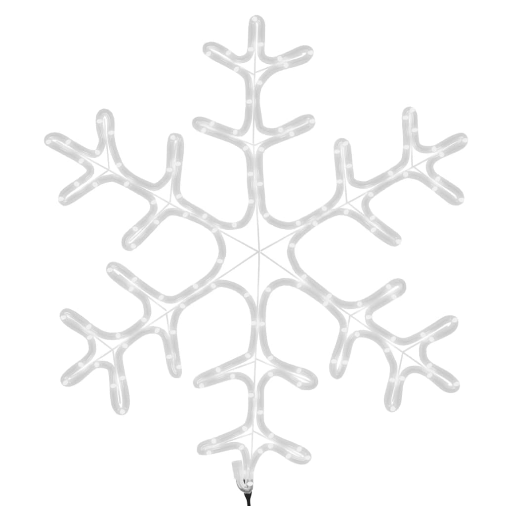 vidaXL Christmas Snowflake Figure with 144 LEDs Warm White 59x59 cm