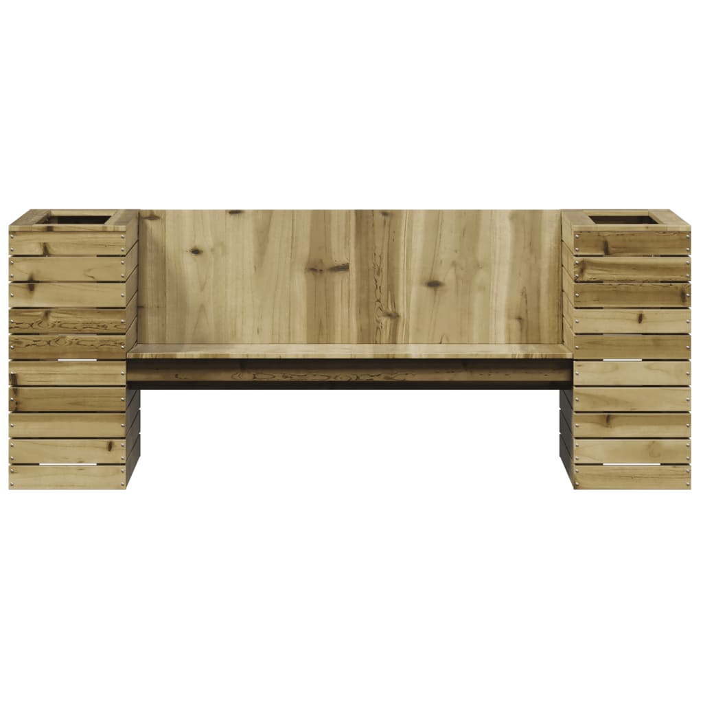 vidaXL Planter Bench 167.5x60x65 cm Impregnated Wood Pine