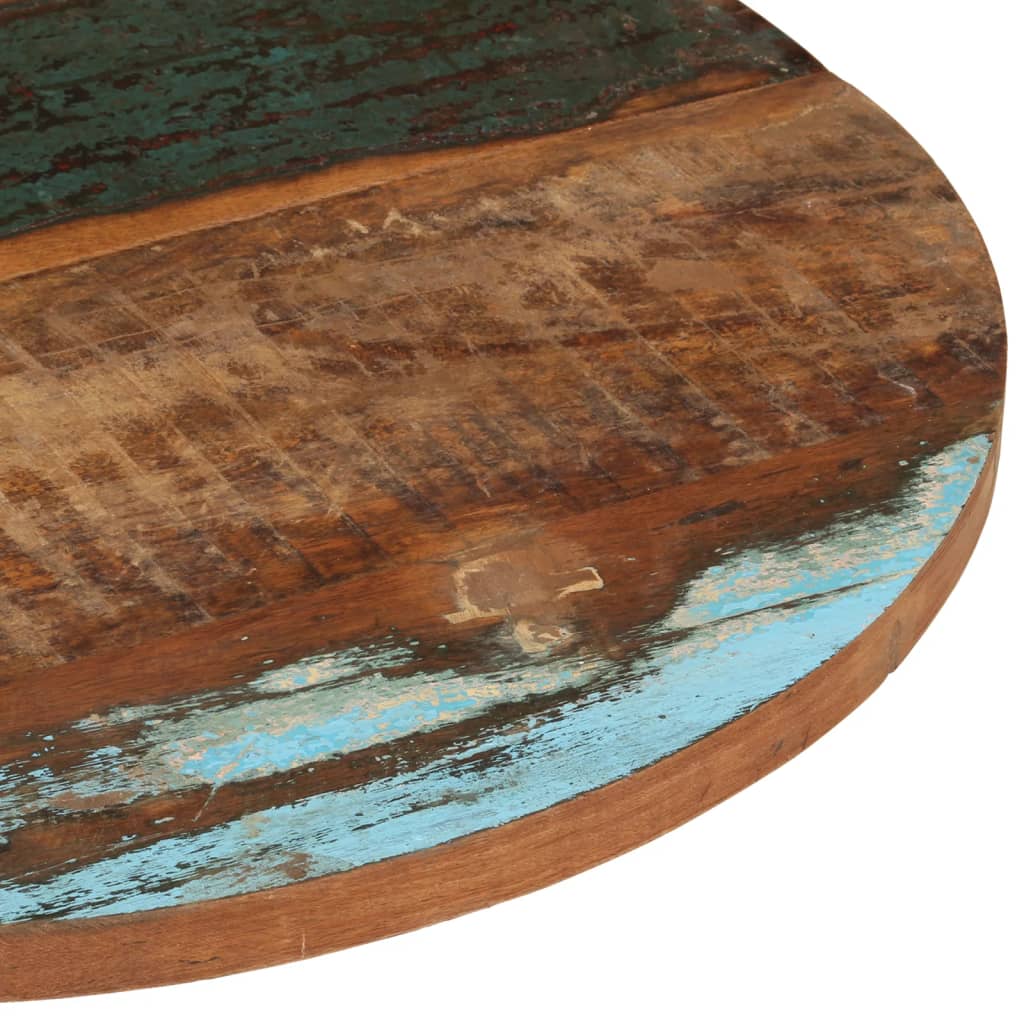 vidaXL Table Top Ø70x(2.5-2.7) cm Solid Wood Reclaimed
