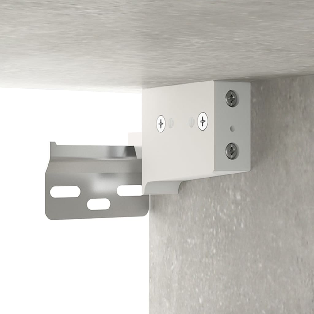 vidaXL Wall Cabinets 2 pcs Concrete Grey 80x35x36.5 cm Engineered Wood