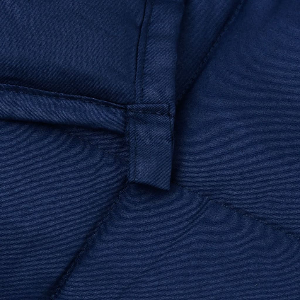 vidaXL Weighted Blanket Blue 150x200 cm 11 kg Fabric