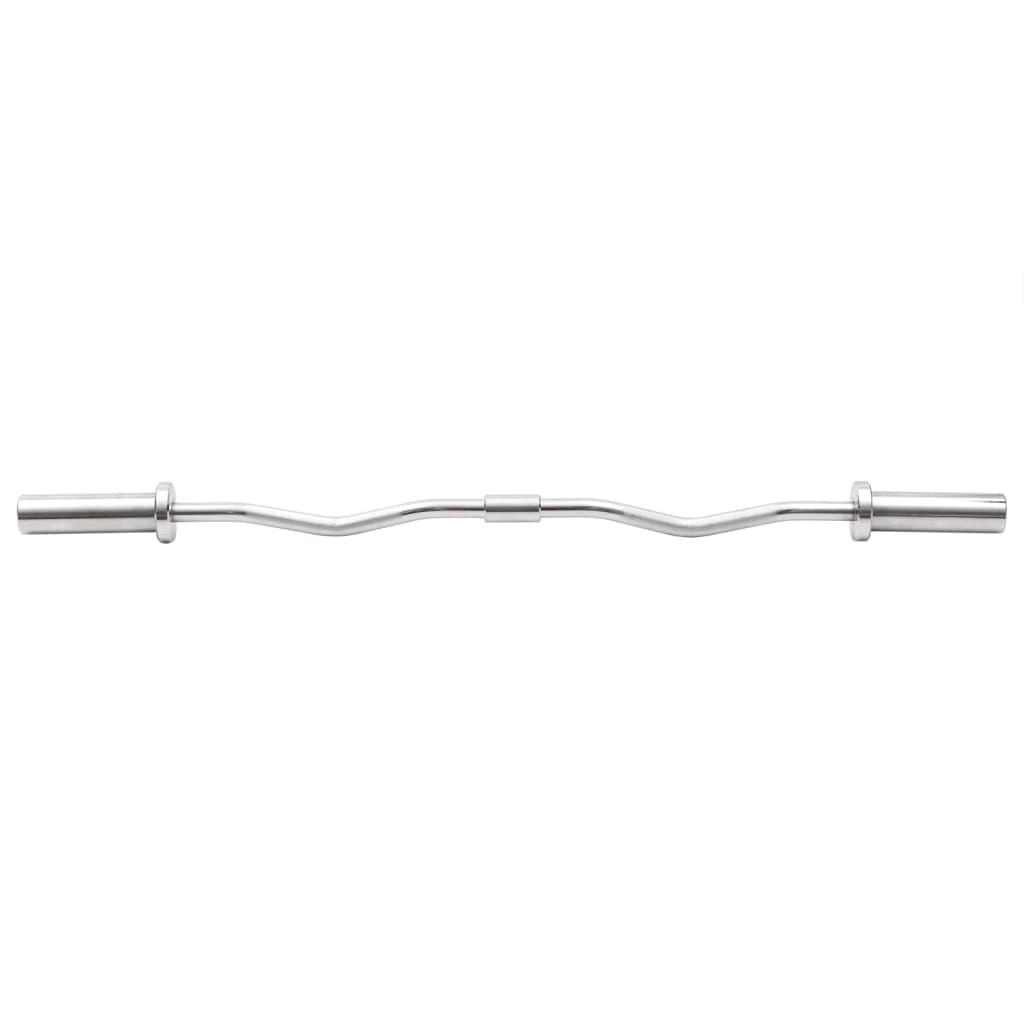 vidaXL Olympic Curl Barbell 120 cm Steel