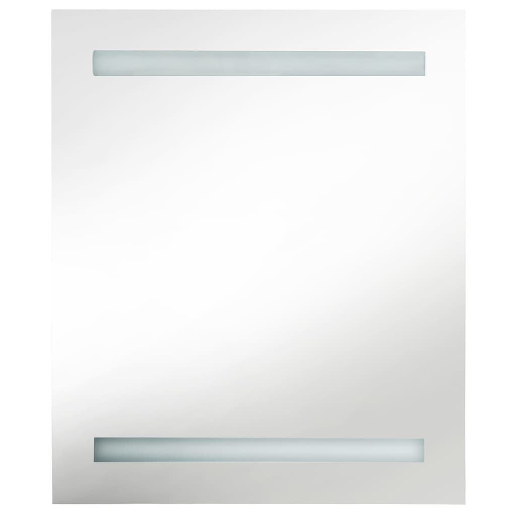 vidaXL LED Bathroom Mirror Cabinet Anthracite 50x14x60 cm