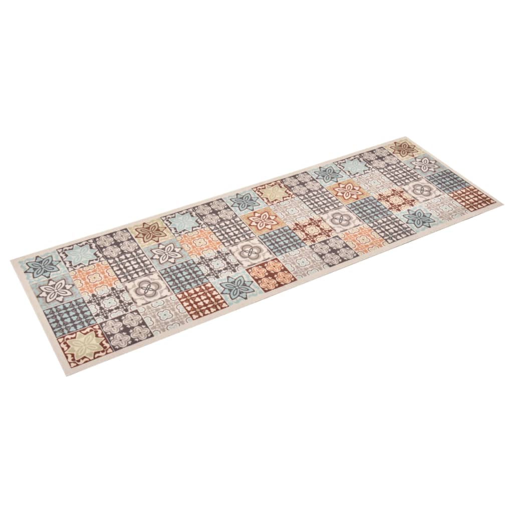 vidaXL Kitchen Carpet Washable Mosaic Colour 45x150 cm