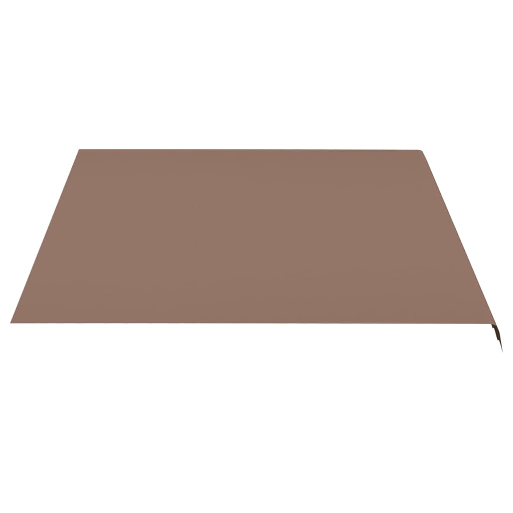 vidaXL Replacement Fabric for Awning Brown 4.5x3.5 m