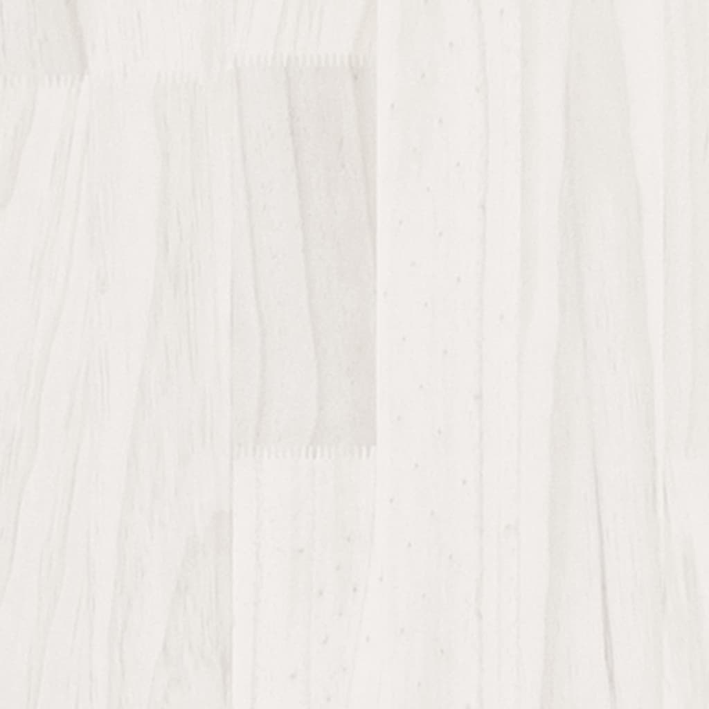 vidaXL Bed Frame White Solid Wood Pine 120x200 cm