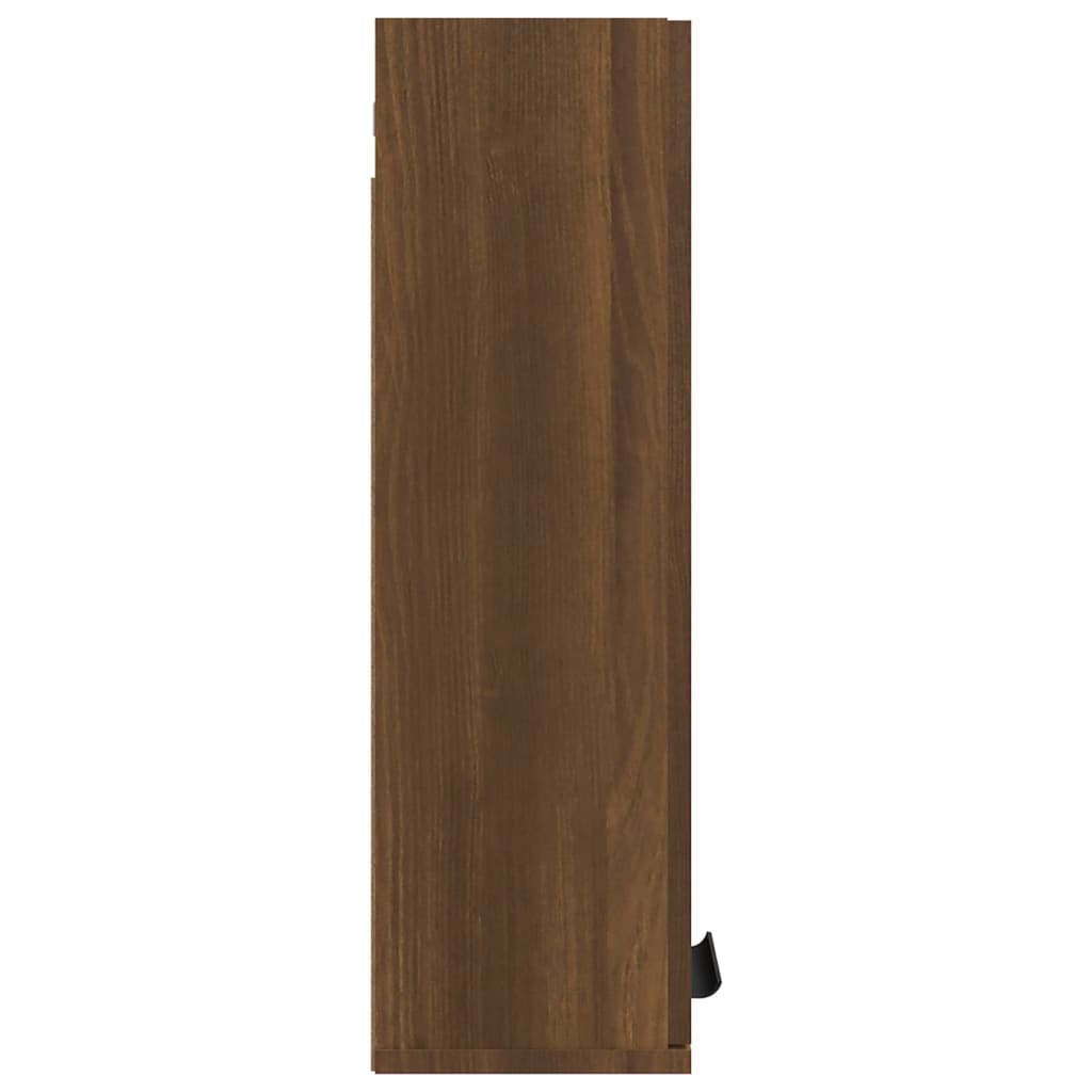 vidaXL Wall-mounted Bathroom Cabinet Brown Oak 32x20x67 cm