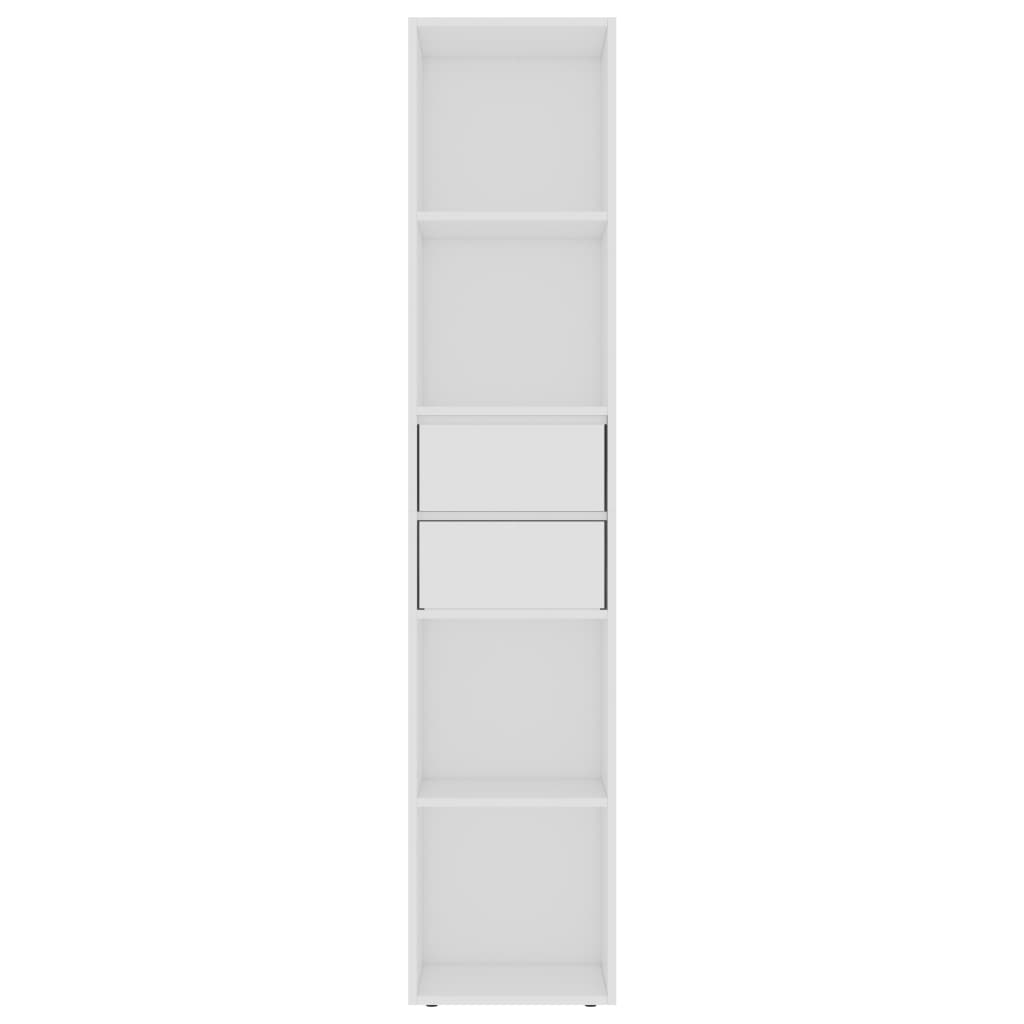 vidaXL Book Cabinet White 36x30x171 cm Engineered Wood