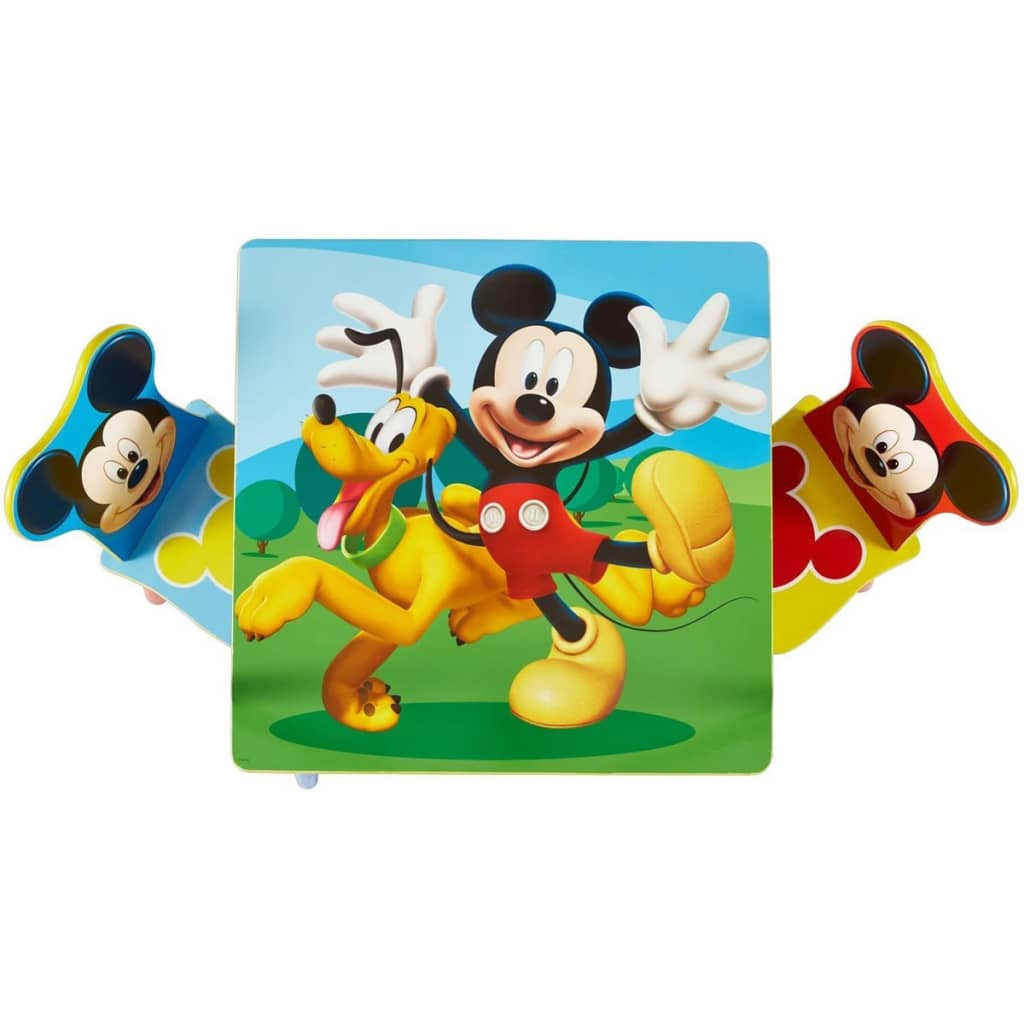 Disney Three Piece Table and Chair Set Mickey Mouse Wood WORL119014