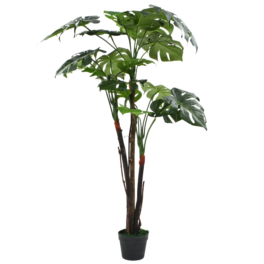 vidaXL Artificial Monstera Plant with Pot 130 cm Green