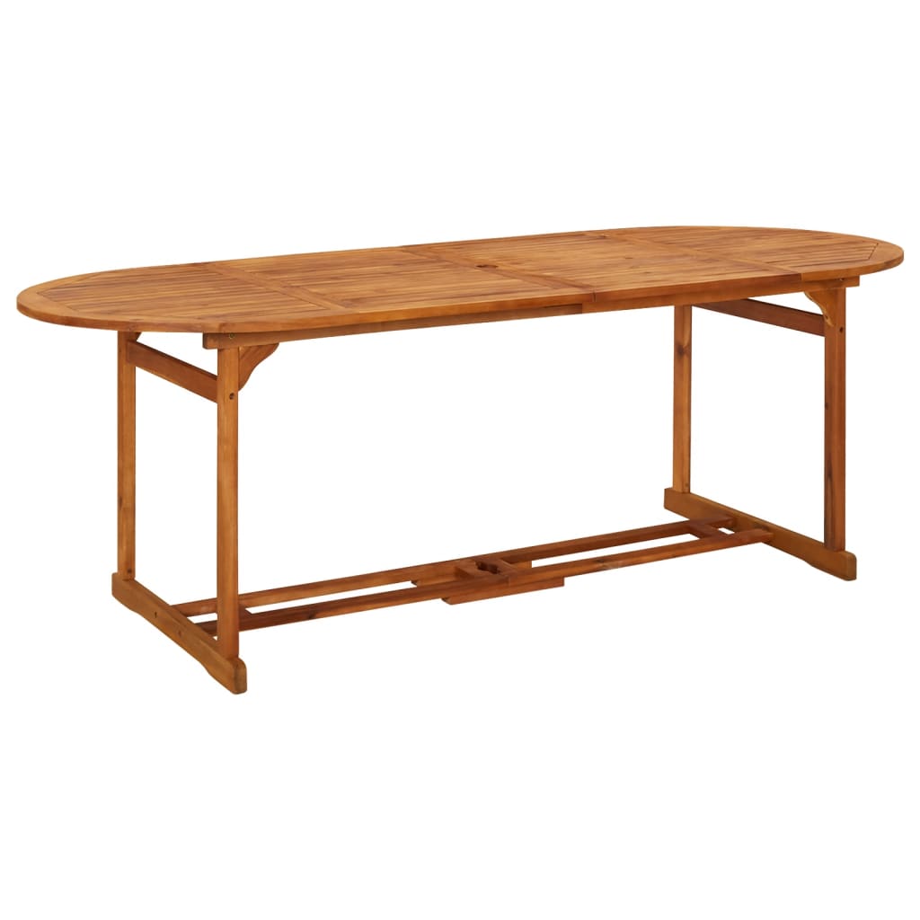 vidaXL Garden Dining Table 220x90x75 cm Solid Acacia Wood