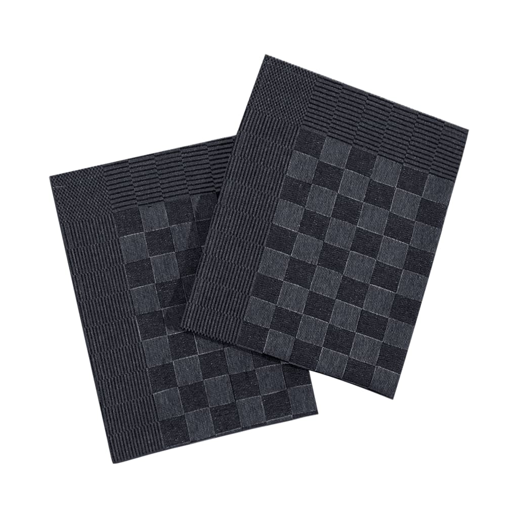 vidaXL Kitchen Towels 10 pcs Black and Grey 50x70 cm Cotton