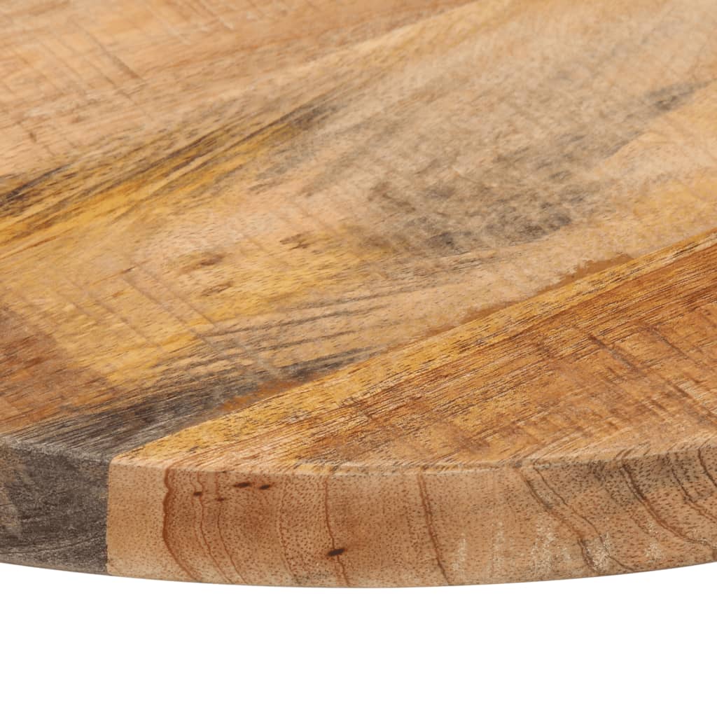 vidaXL Table Top Ø 50x1.5 cm Round Solid Wood Rough Mango