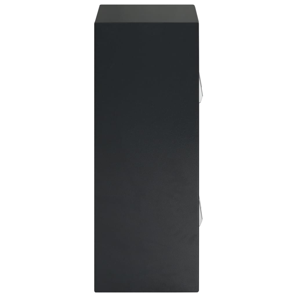 vidaXL Digital Safe with Double Door Dark Grey 35x31x80 cm