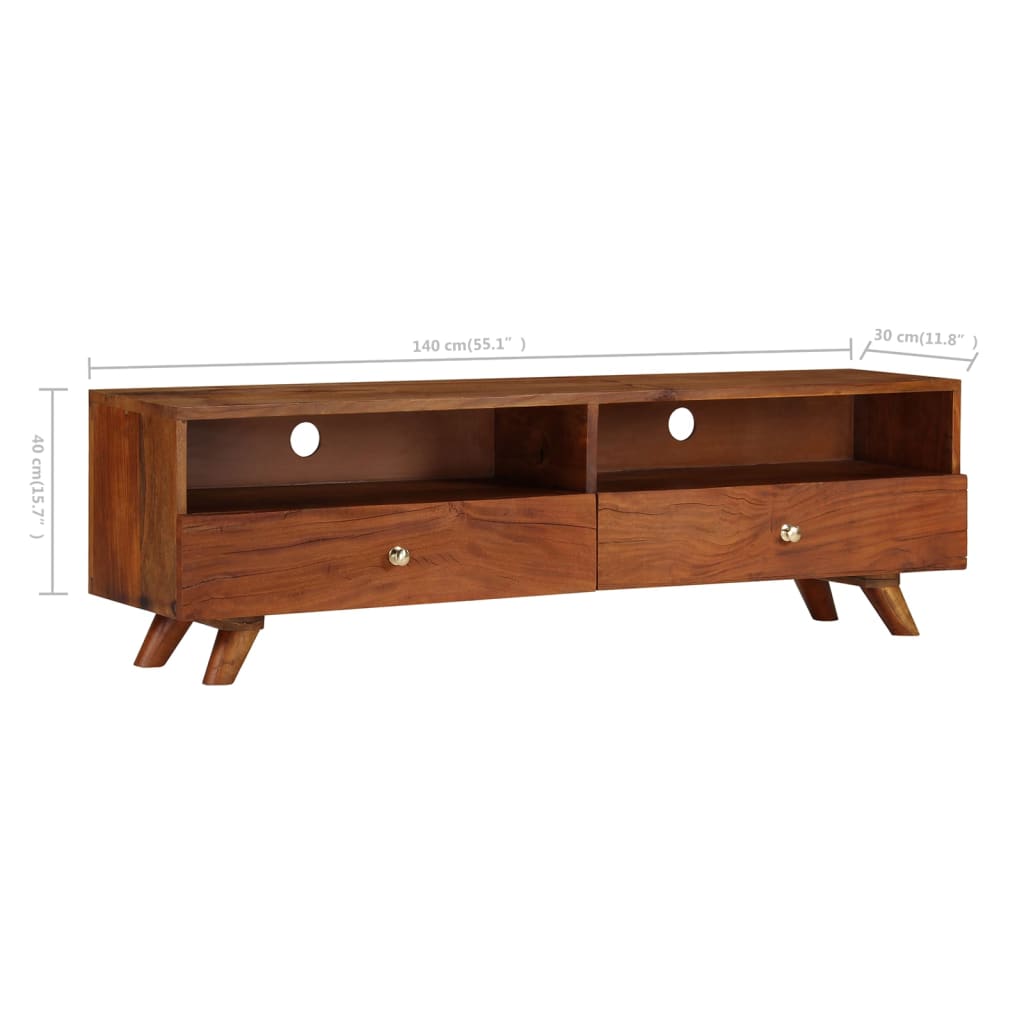 vidaXL TV Cabinet Solid Reclaimed Wood 140x30x40 cm