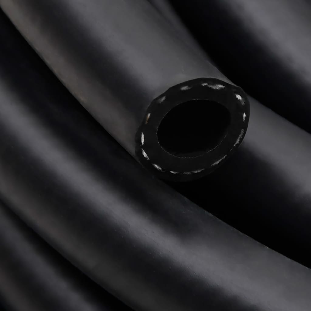 vidaXL Hybrid Air Hose Black 0.6" 10 m Rubber and PVC