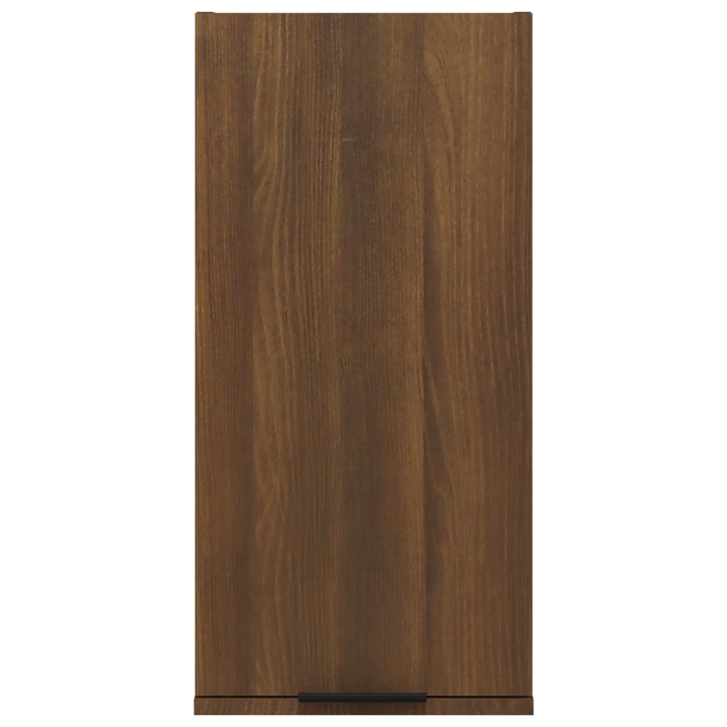 vidaXL Wall-mounted Bathroom Cabinet Brown Oak 32x20x67 cm