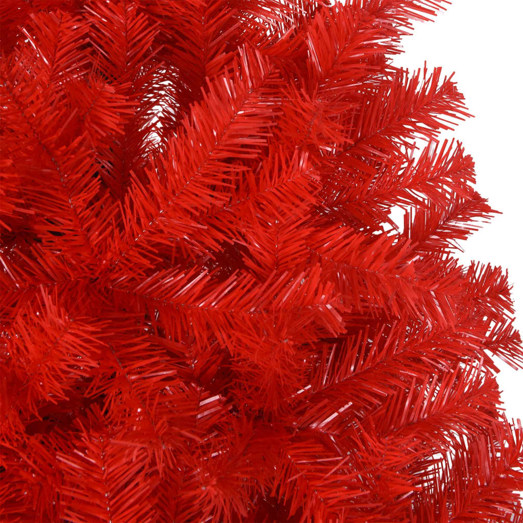 vidaXL Artificial Christmas Tree with Stand Red 180 cm PVC