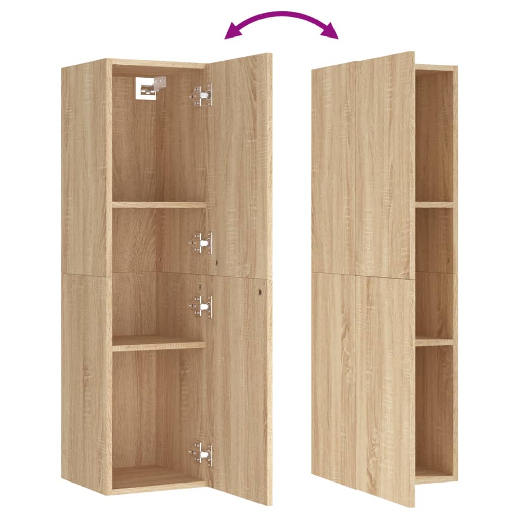 vidaXL TV Cabinets 2 pcs Sonoma Oak 30.5x30x110 cm Engineered Wood
