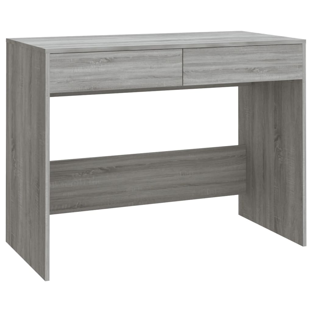 vidaXL Desk Grey Sonoma 101x50x76.5 cm Engineered Wood