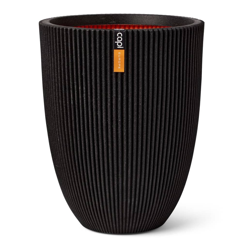 Capi Vase Elegant Groove 34x46 cm Black