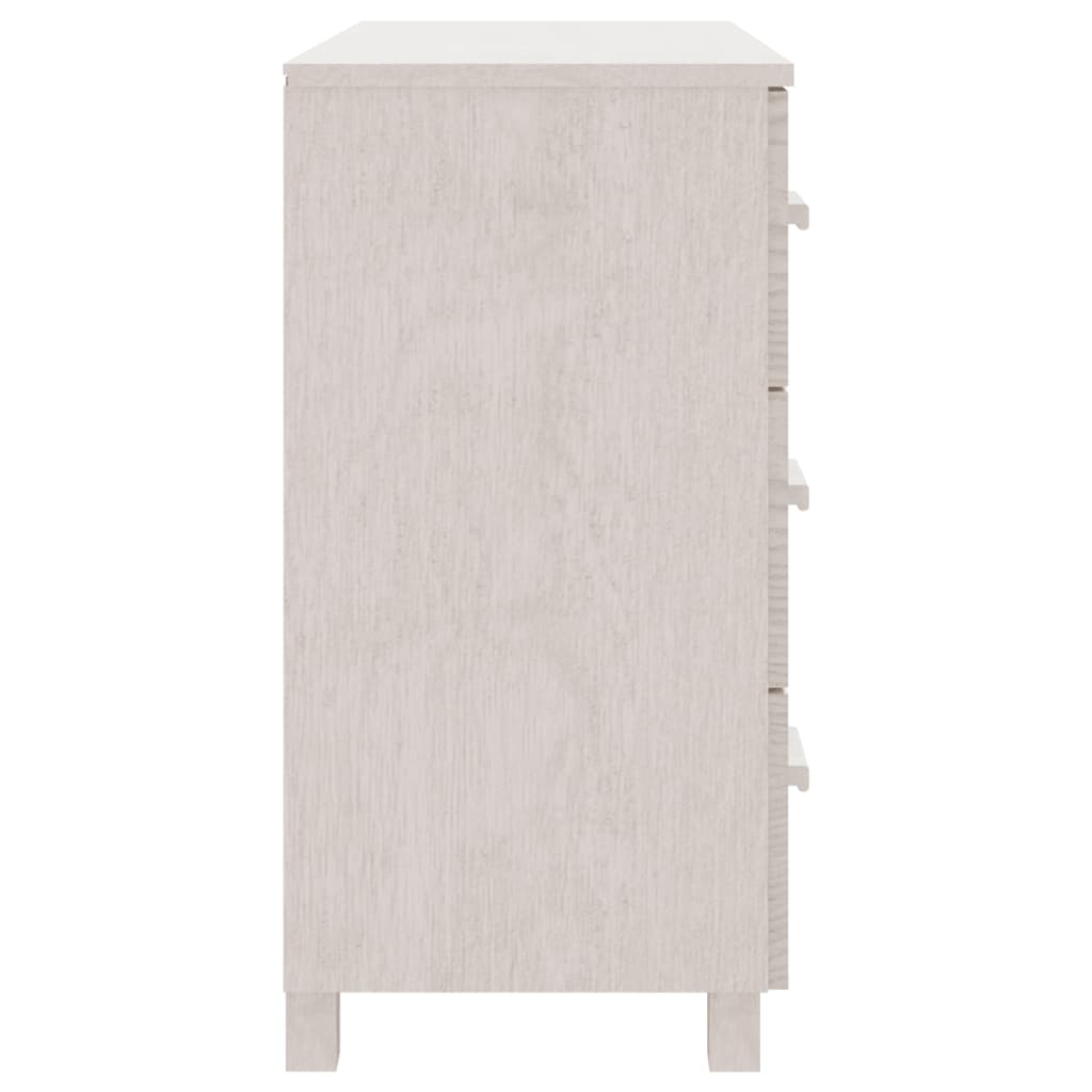 vidaXL Sideboard HAMAR White 90x40x80 cm Solid Pinewood