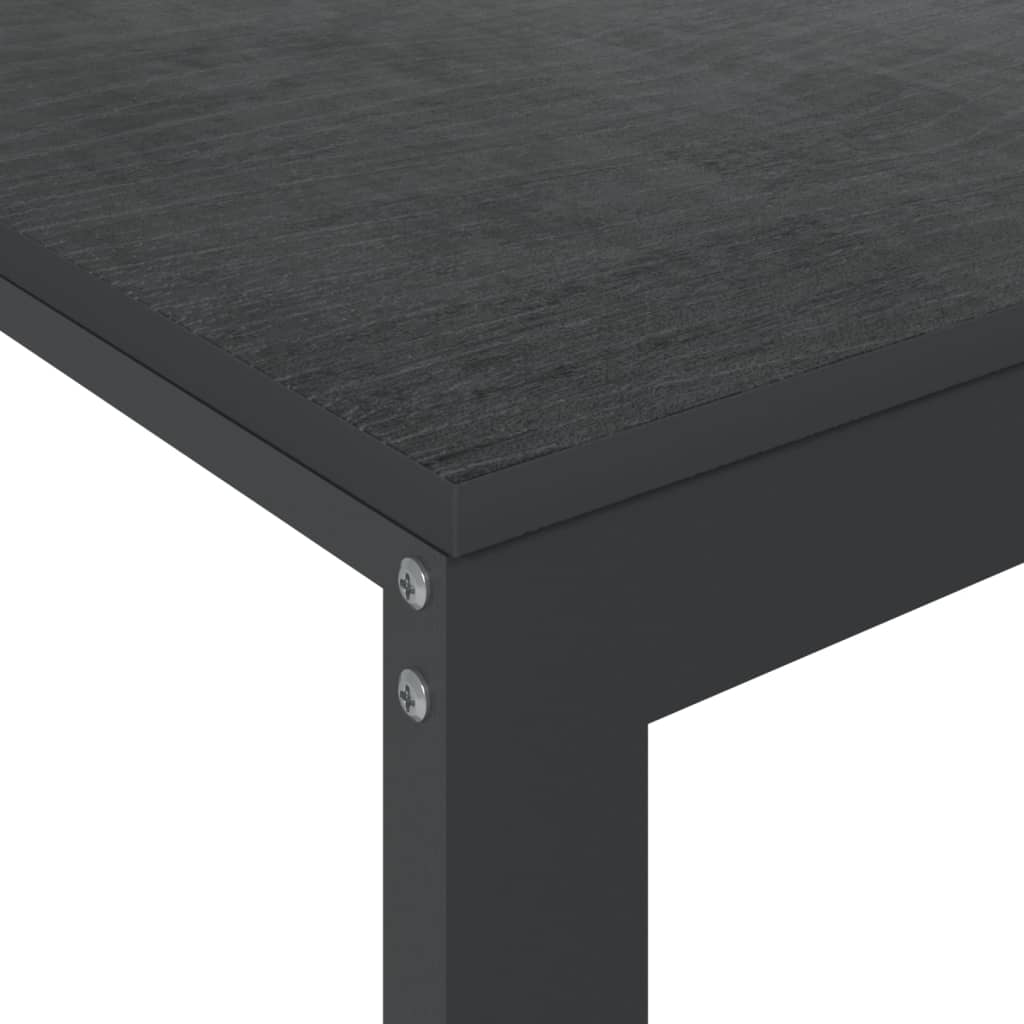 vidaXL Computer Desk Black 110x60x73 cm Engineered Wood