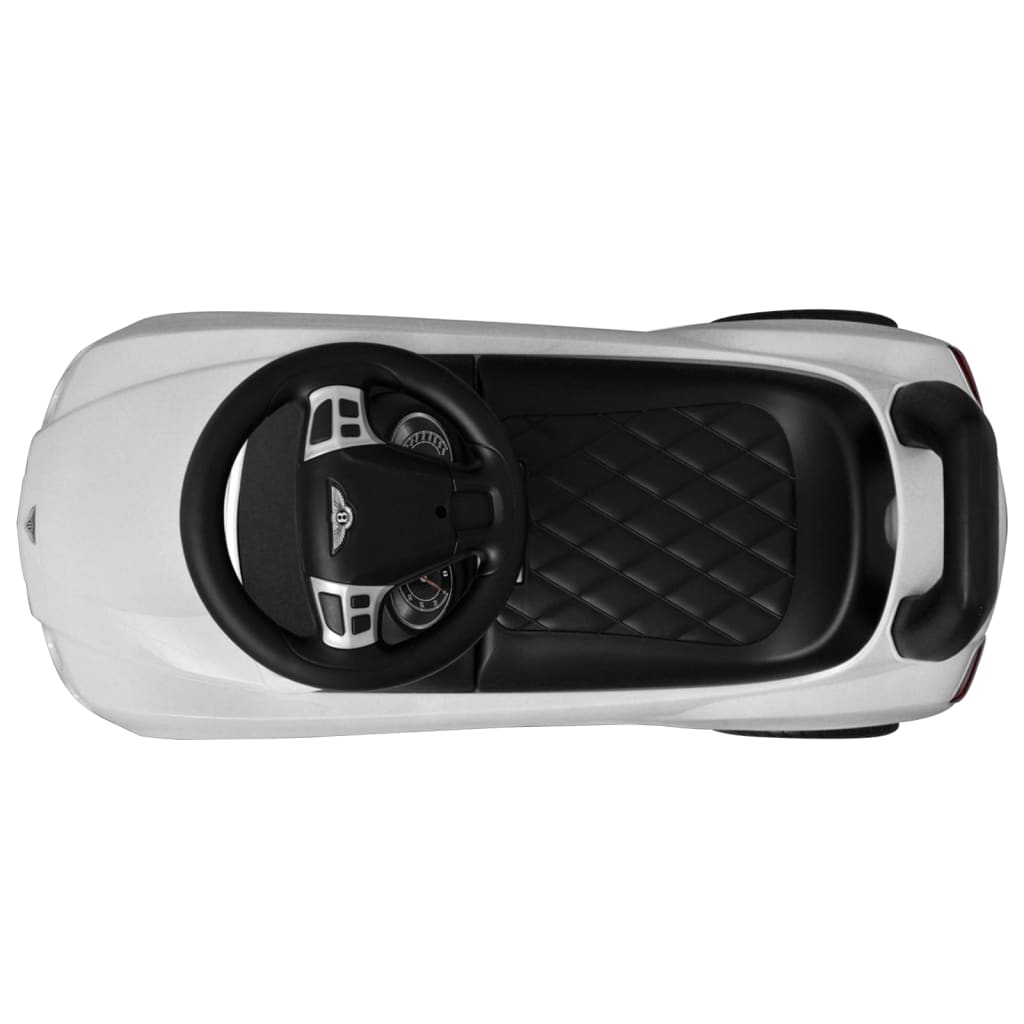 Bentley Foot-Powered Kids Car White