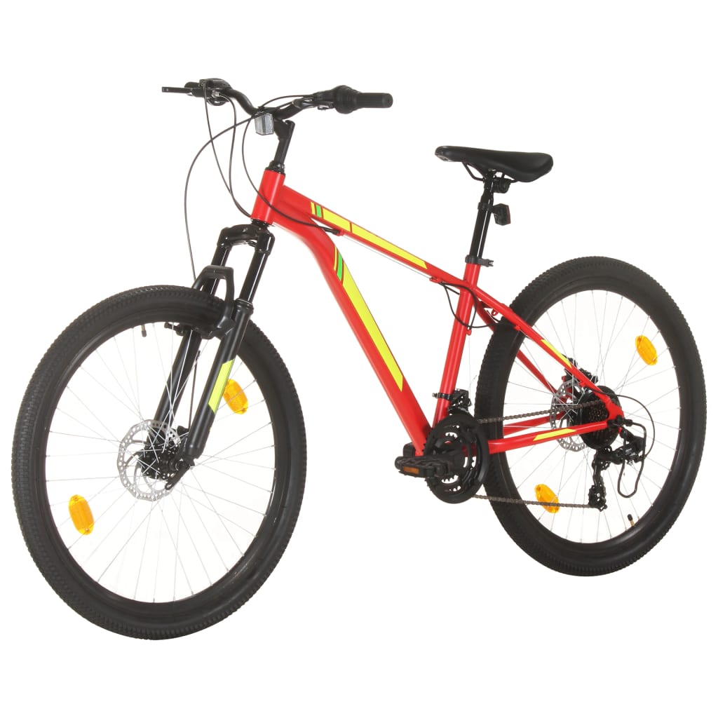 vidaXL Mountain Bike 21 Speed 27.5 inch Wheel 38 cm Red