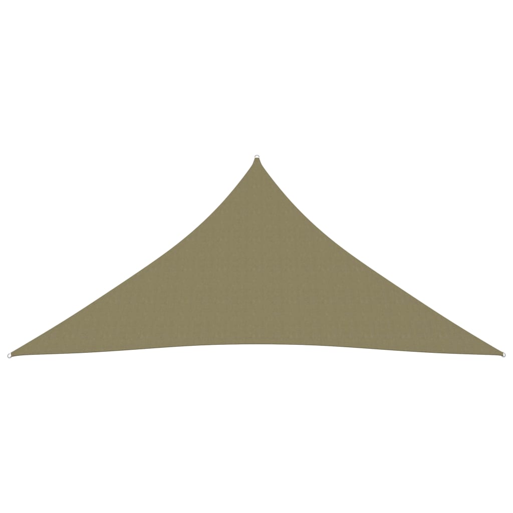 vidaXL Sunshade Sail Oxford Fabric Triangular 4.5x4.5x4.5 m Beige