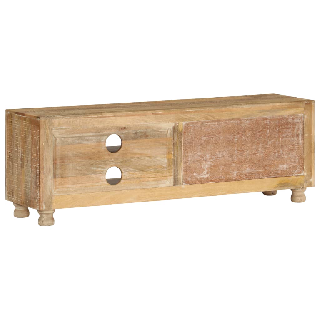 vidaXL TV Cabinet Rough Mango Wood 118x30x40 cm