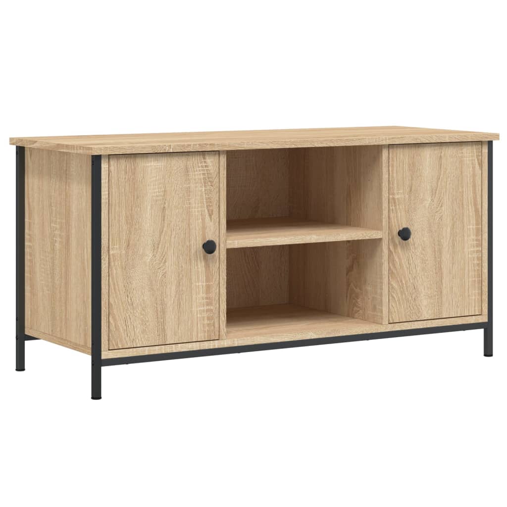 vidaXL TV Cabinet Sonoma Oak 100x40x50 cm Engineered Wood