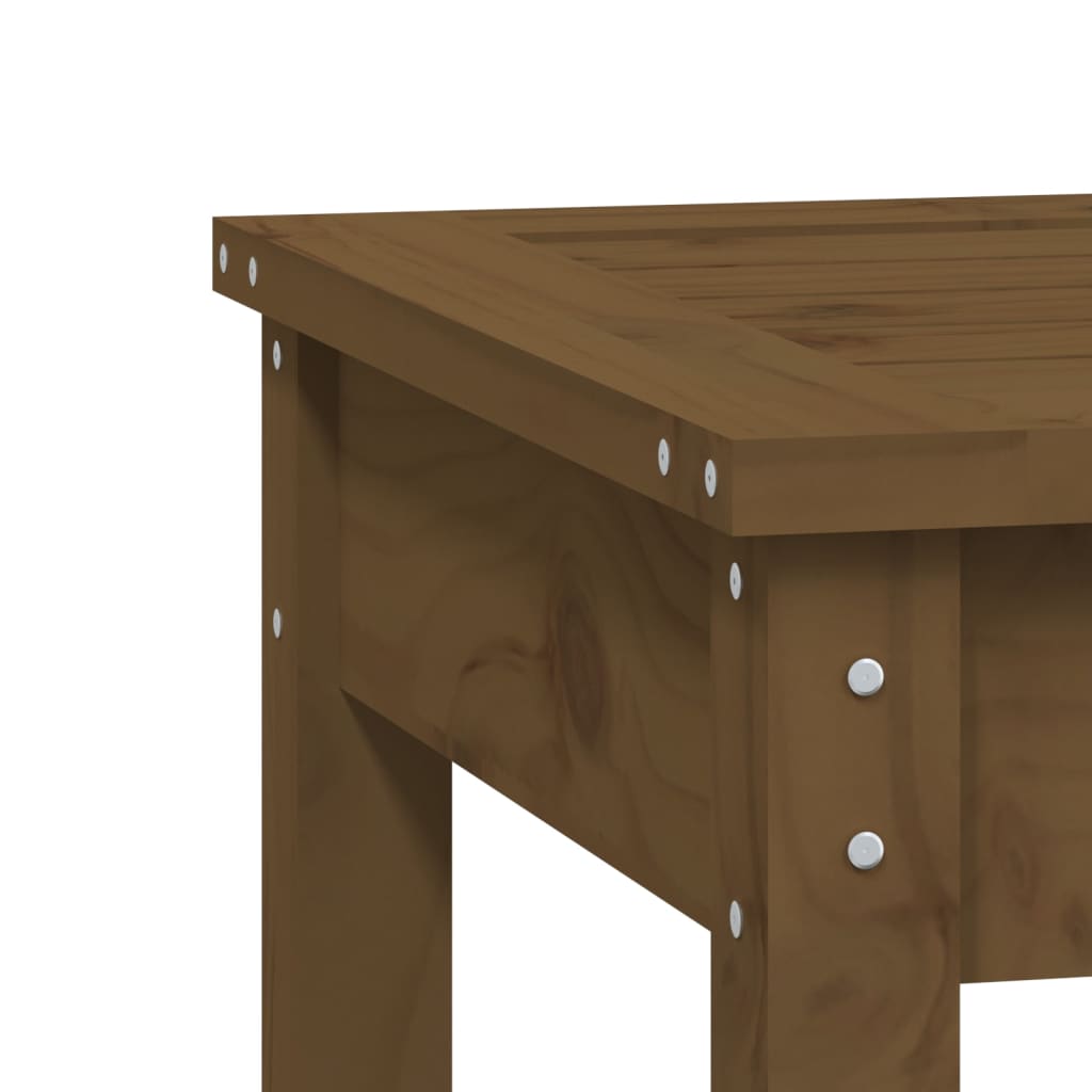 vidaXL 2-Seater Garden Bench Honey Brown 203.5x44x45 cm Solid Wood Pine