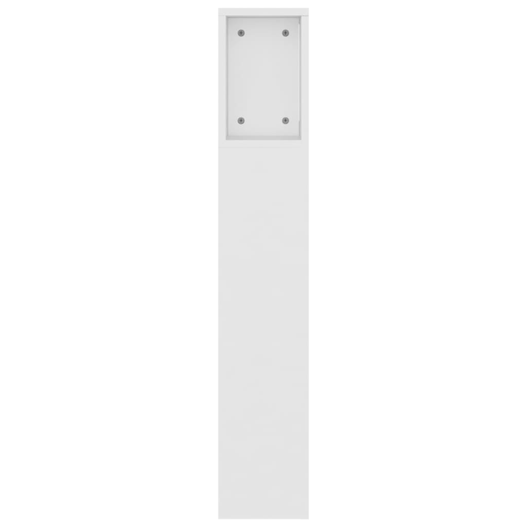 vidaXL Headboard Cabinet White 160x18.5x104.5 cm