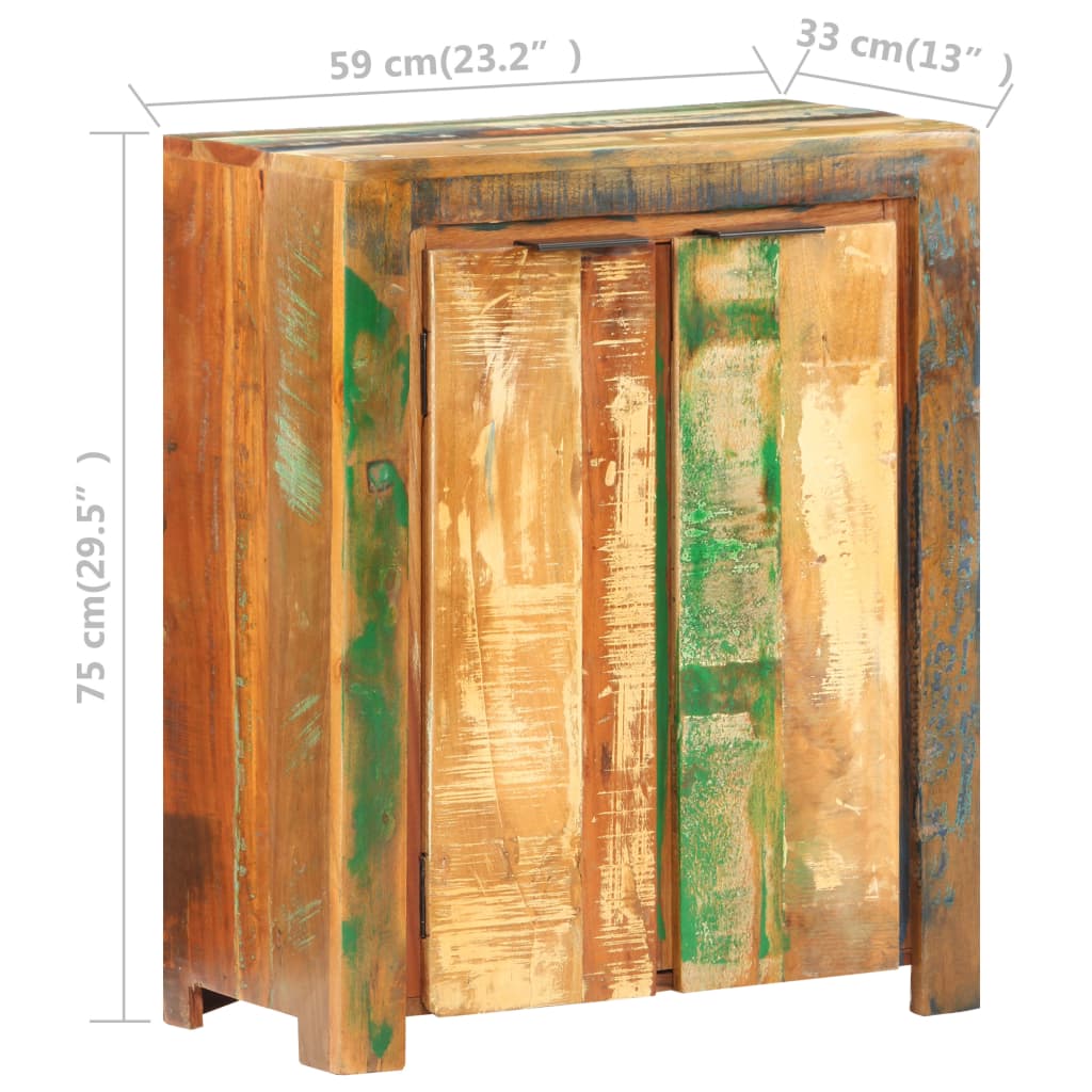vidaXL Sideboard 59x33x75 cm Solid Reclaimed Wood