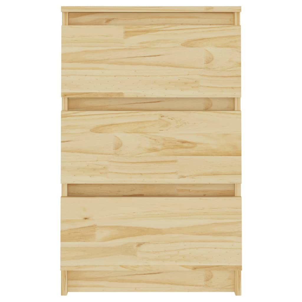 vidaXL Bedside Cabinet 40x29.5x64 cm Solid Pine Wood