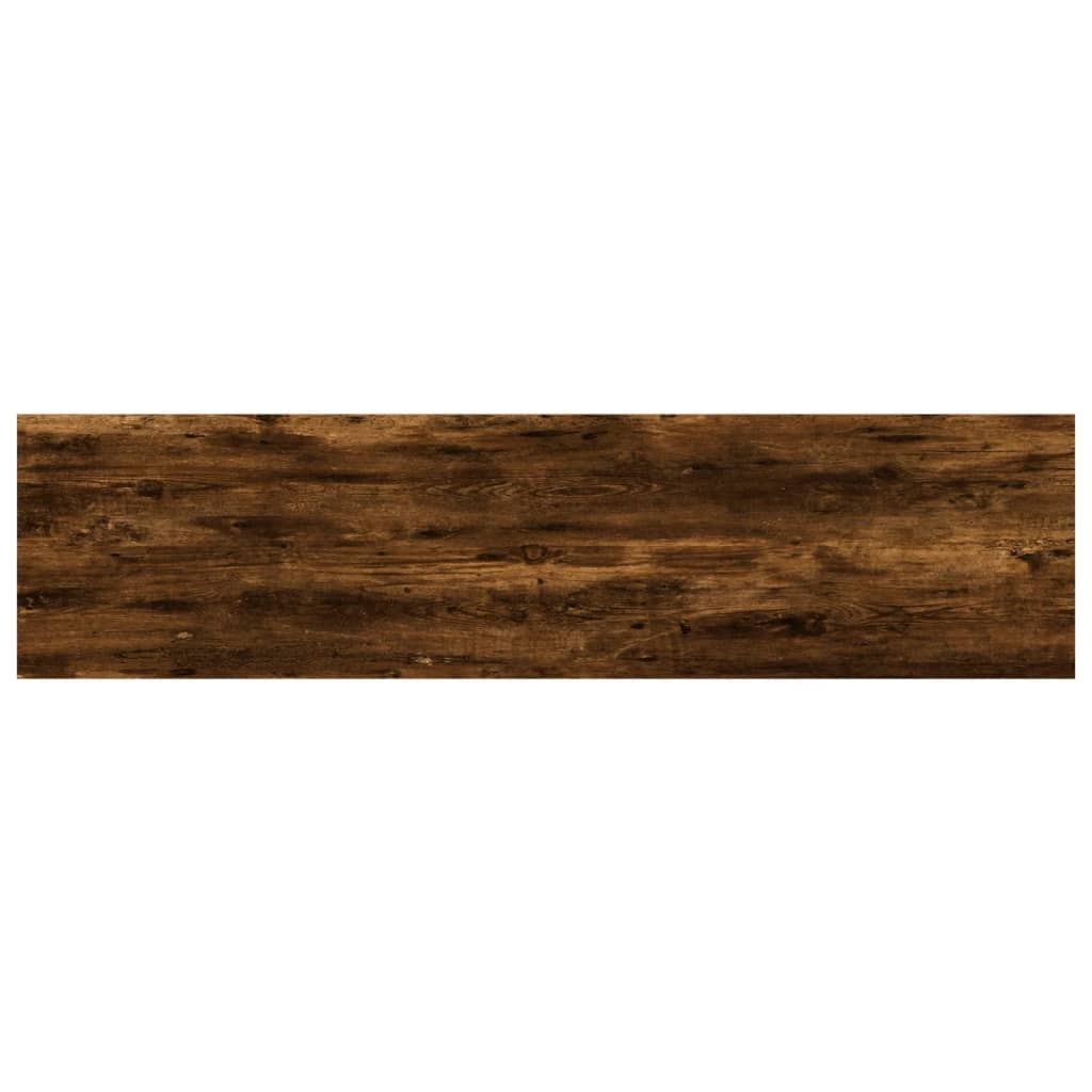 vidaXL Wall Shelves 8 pcs Smoked Oak 40x10x1.5 cm Engineered Wood