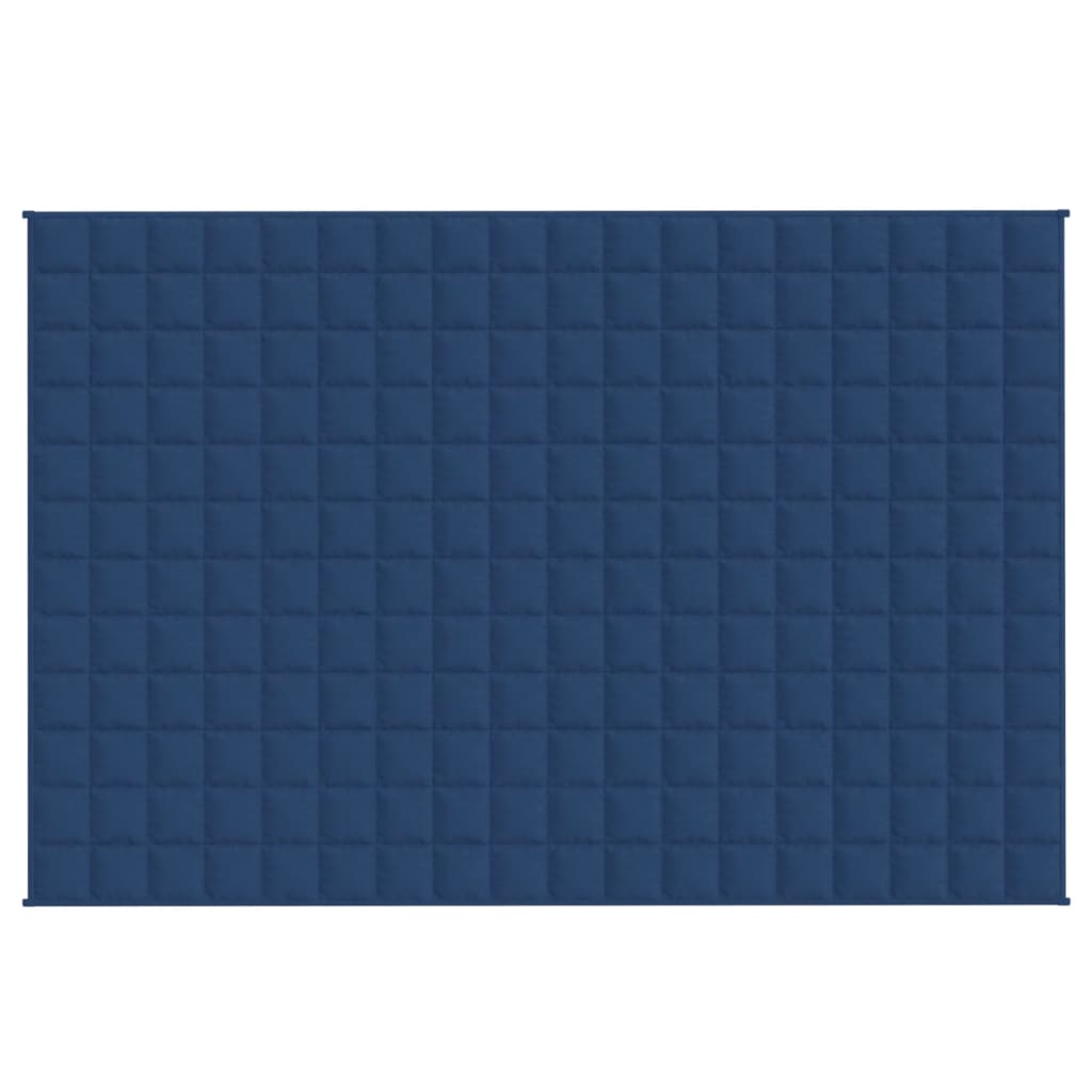 vidaXL Weighted Blanket Blue 135x200 cm Single 6 kg Fabric