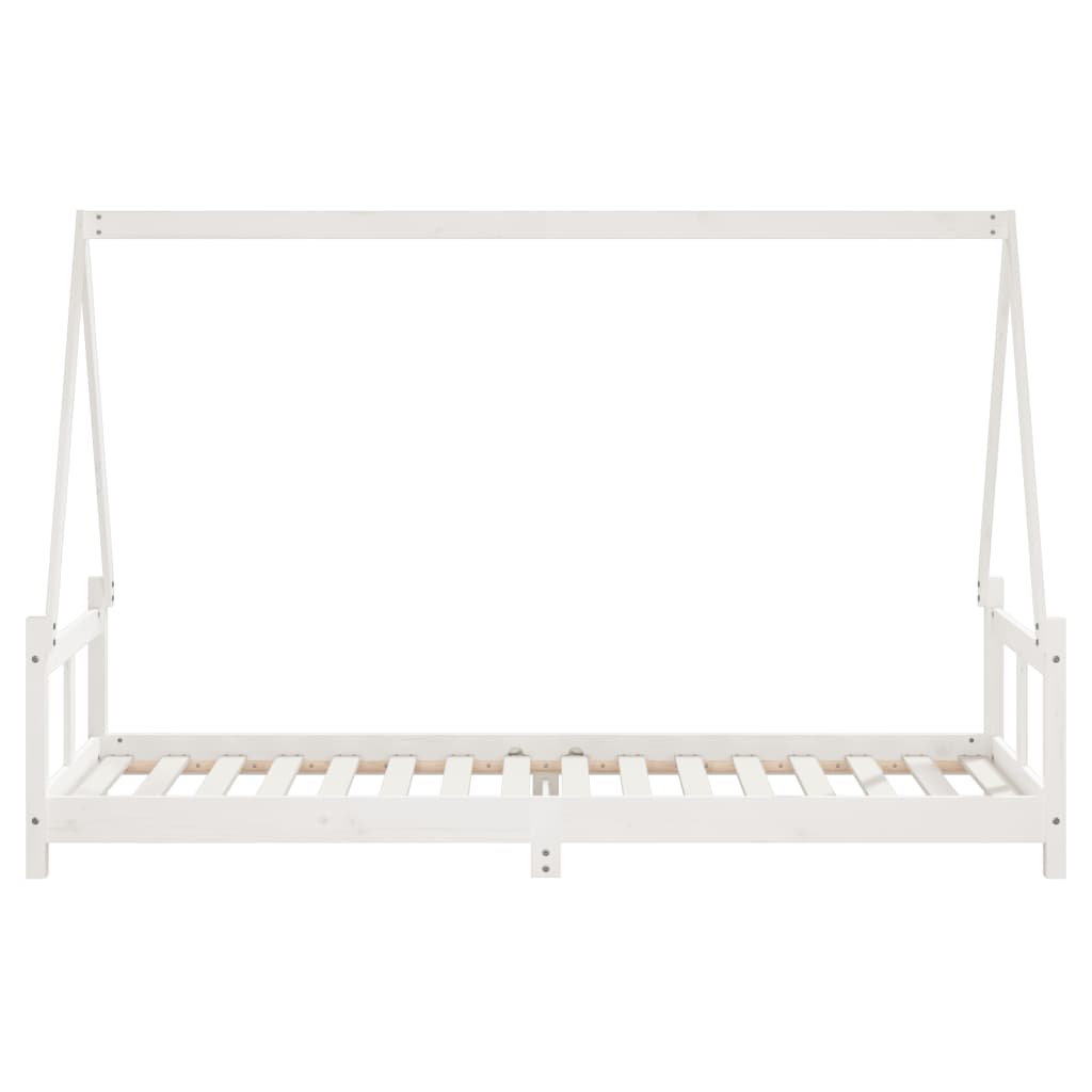 vidaXL Kids Bed Frame White 80x200 cm Solid Wood Pine