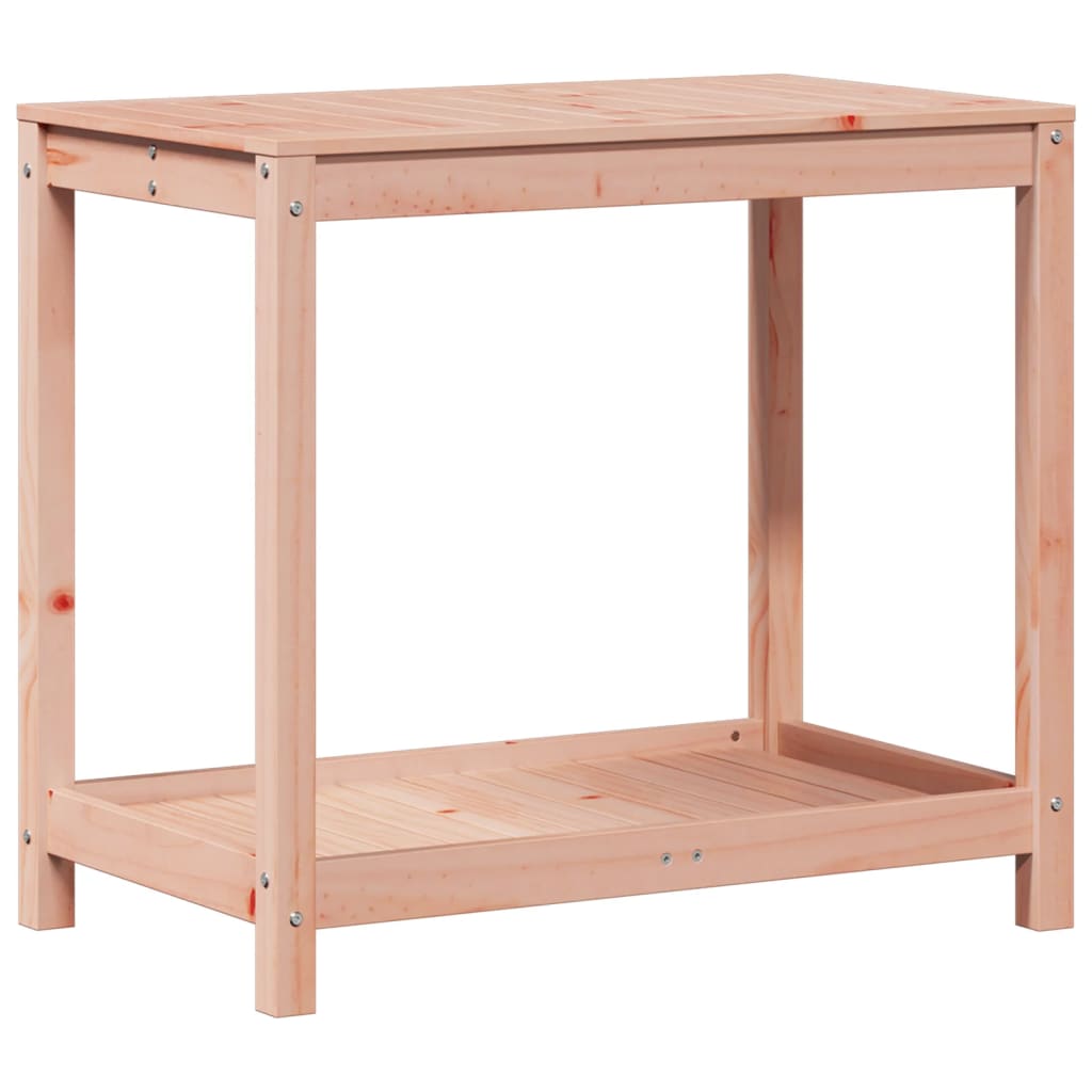 vidaXL Potting Table with Shelf 82.5x50x75 cm Solid Wood Douglas