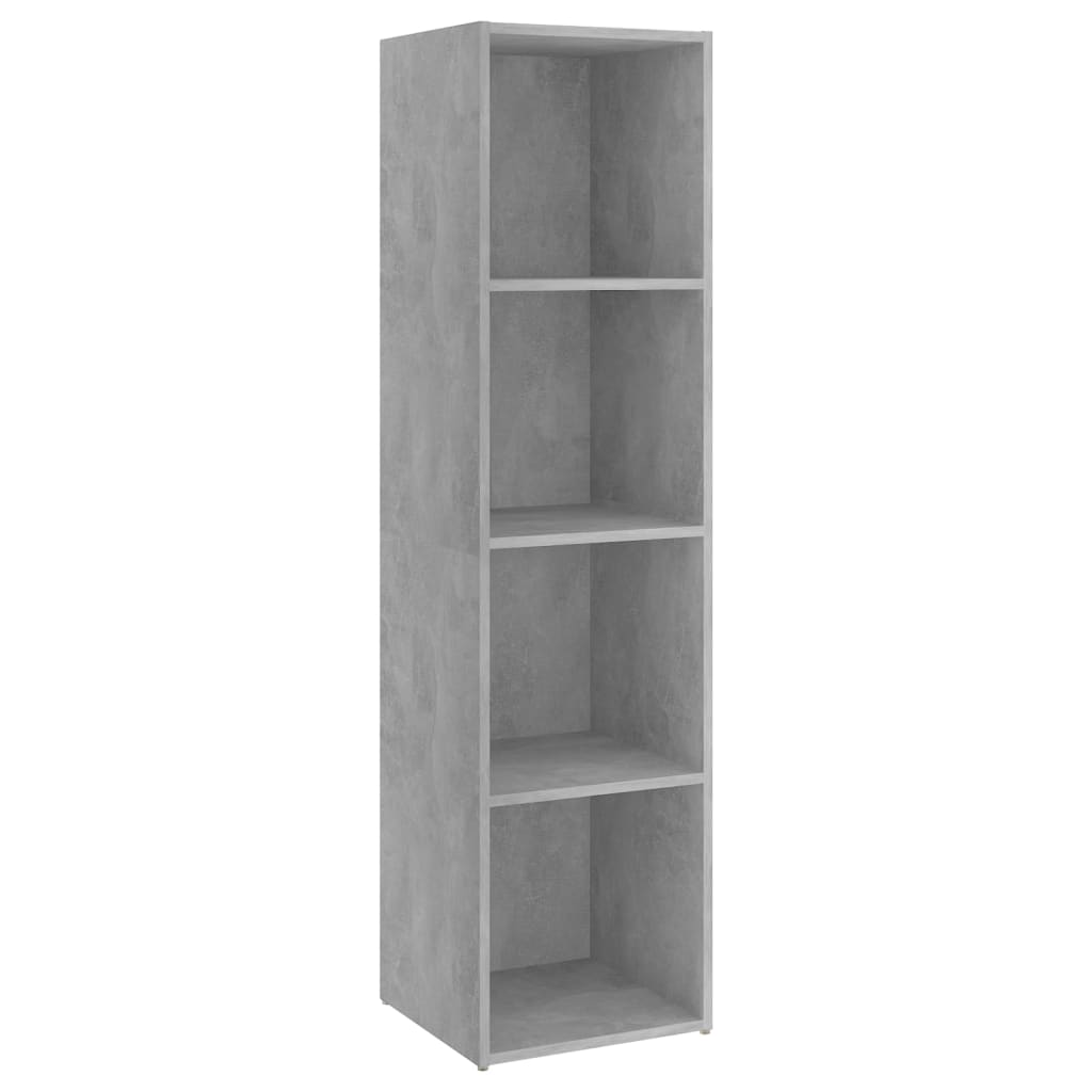 vidaXL TV Cabinet Concrete Grey 142.5x35x36.5 cm Engineered Wood