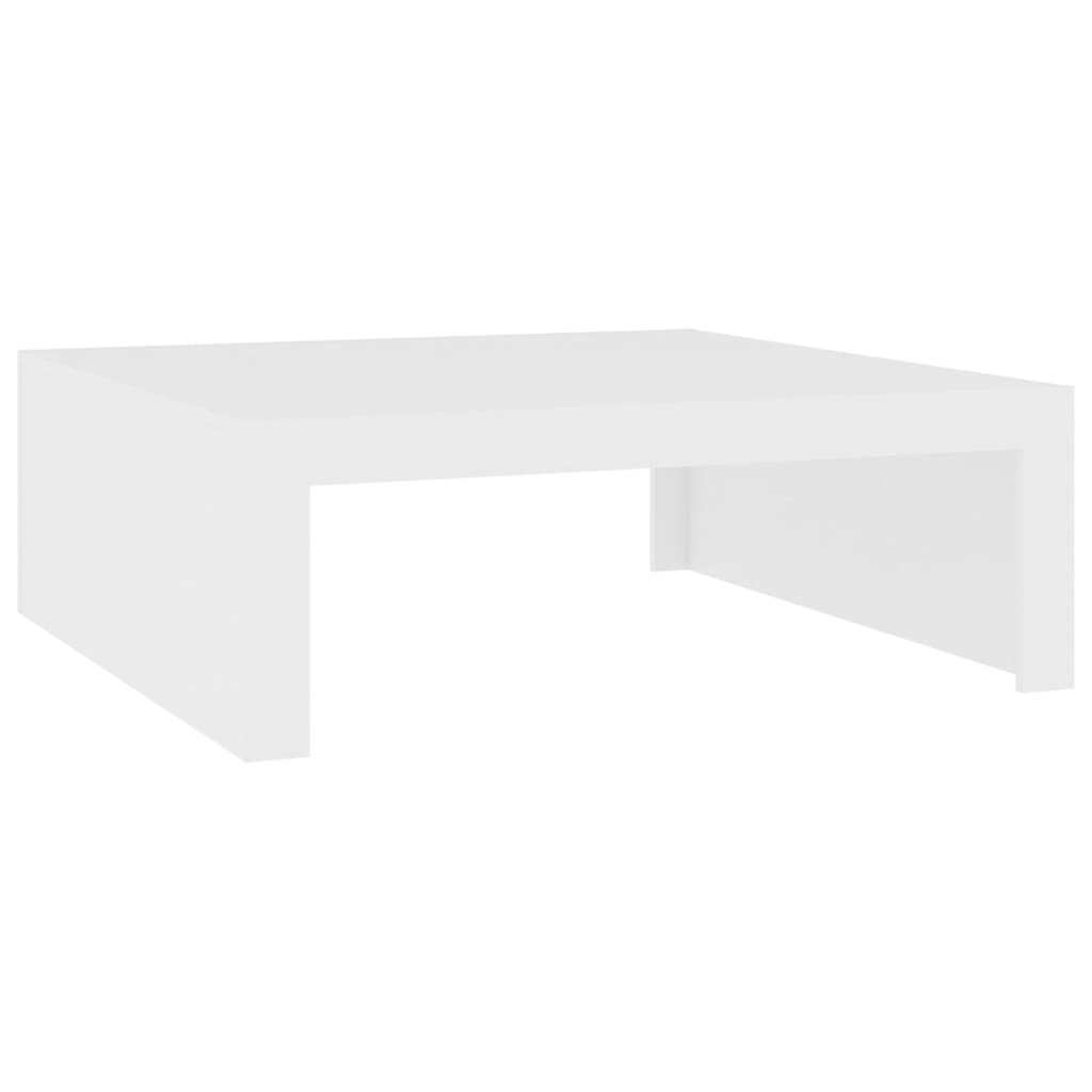 vidaXL Coffee Table White 100x100x35 cm Engineered Wood
